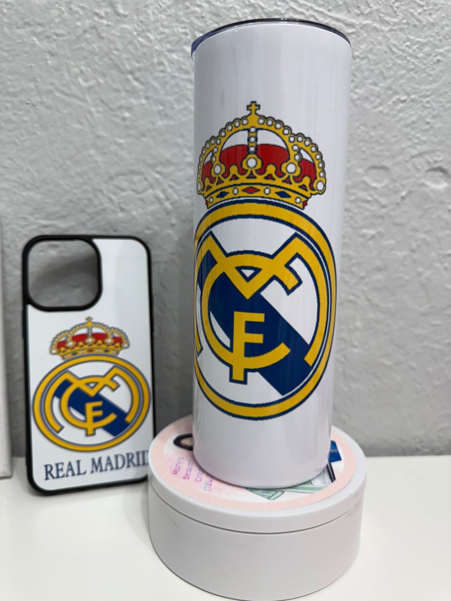 Real Madrid Tumbler+Iphone Case